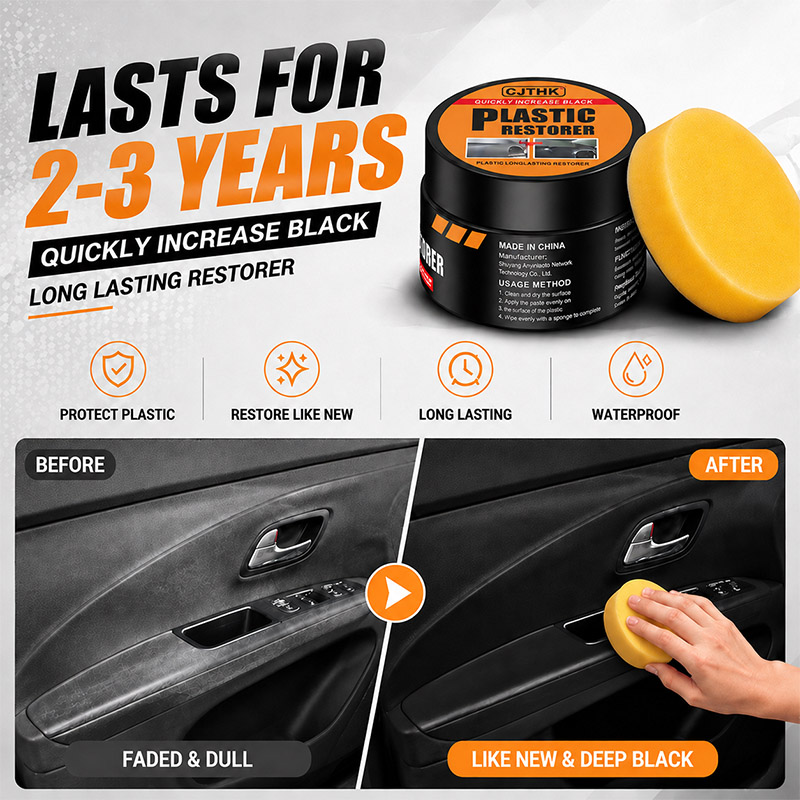 Leather Cleaner Interior - Restaurador de plásticos para carros, restaura